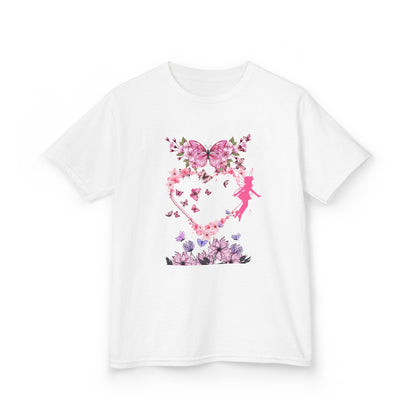Floral Heart Kids Tee | Cute Floral T-Shirt for Kids, Gift for Birthdays, Spring Outfit, Family Photos, Casual Wear