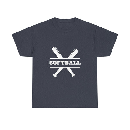 Unisex Heavy Cotton Tee - SoftBall Printed  T-Shirt - Comfortable Casual Wear Tee - Unique Graphic Tee - Gift
