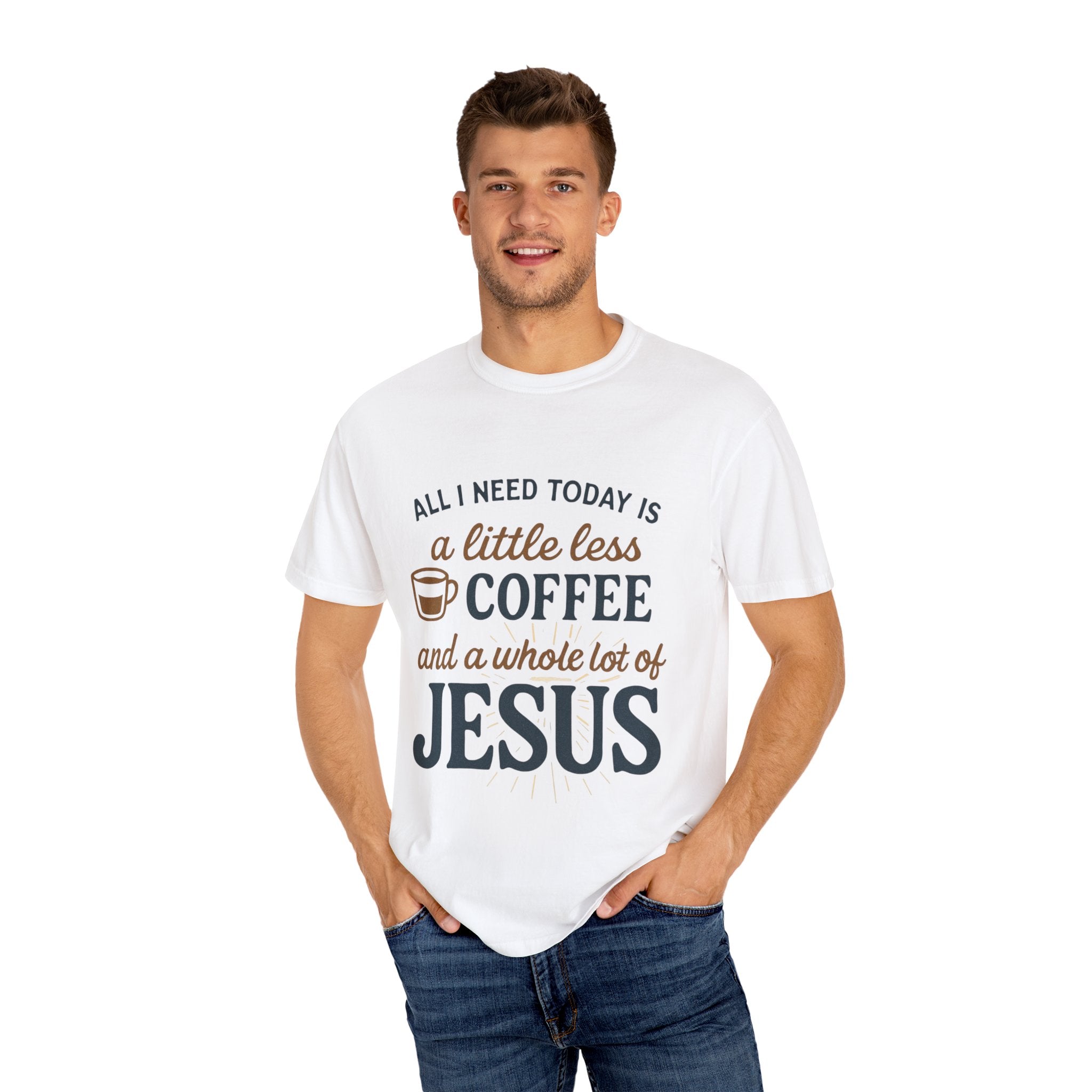 Coffee and Jesus Unisex T-Shirt, Faith-Based Gift, Relaxed Fit Tee, [...]