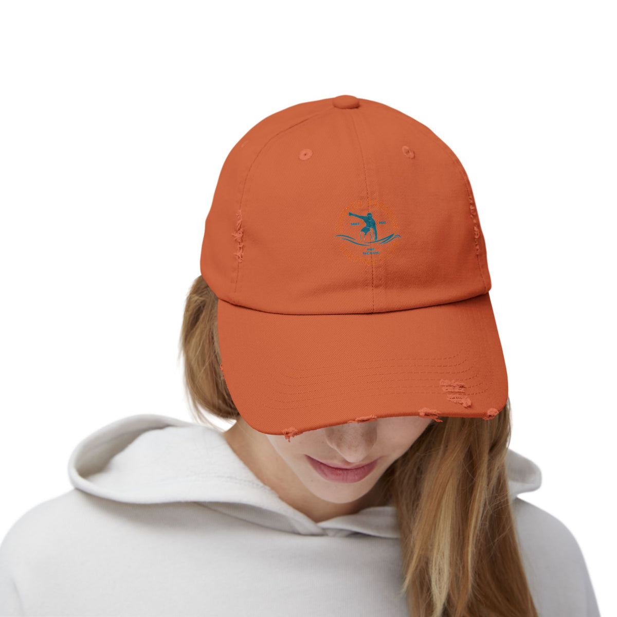 Unisex Distressed Surf Club Cap, Beach Hat, Casual Headwear, Outdoor Accessory, Gift for Surfers, Summer Style