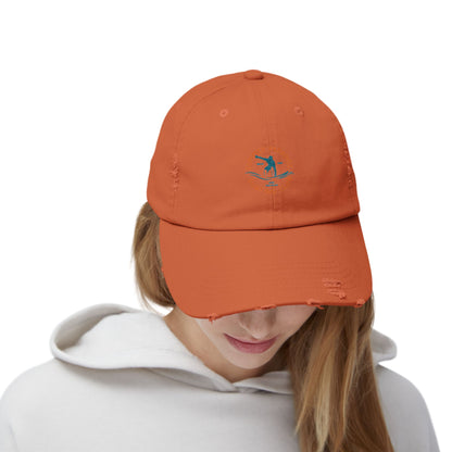Unisex Distressed Surf Club Cap, Beach Hat, Casual Headwear, Outdoor Accessory, Gift for Surfers, Summer Style