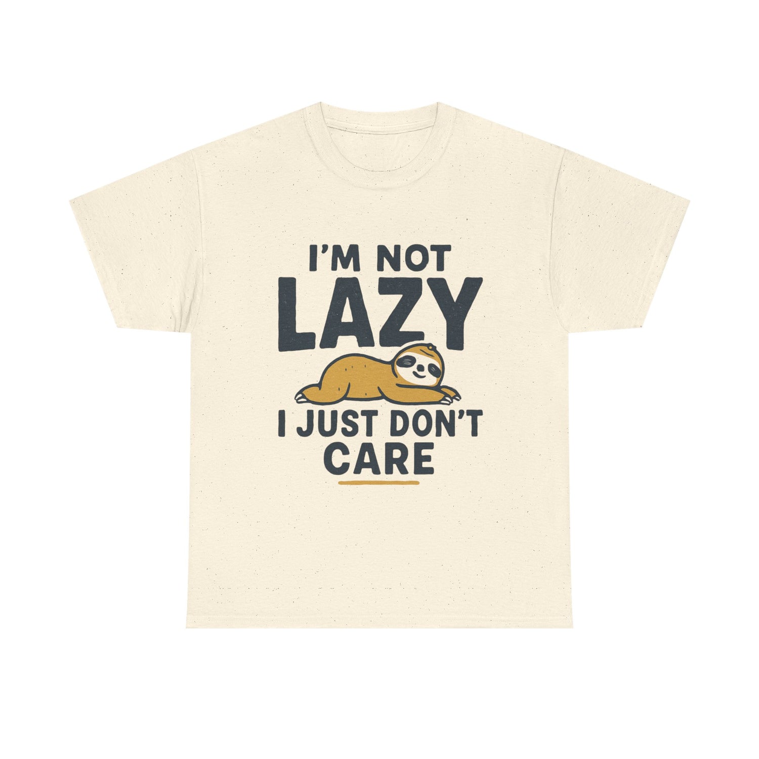 Lazy Sloth Unisex Tee, Funny Graphic T-Shirt, Perfect for Relaxation, Gifts for Friends, Cute Sloth Apparel