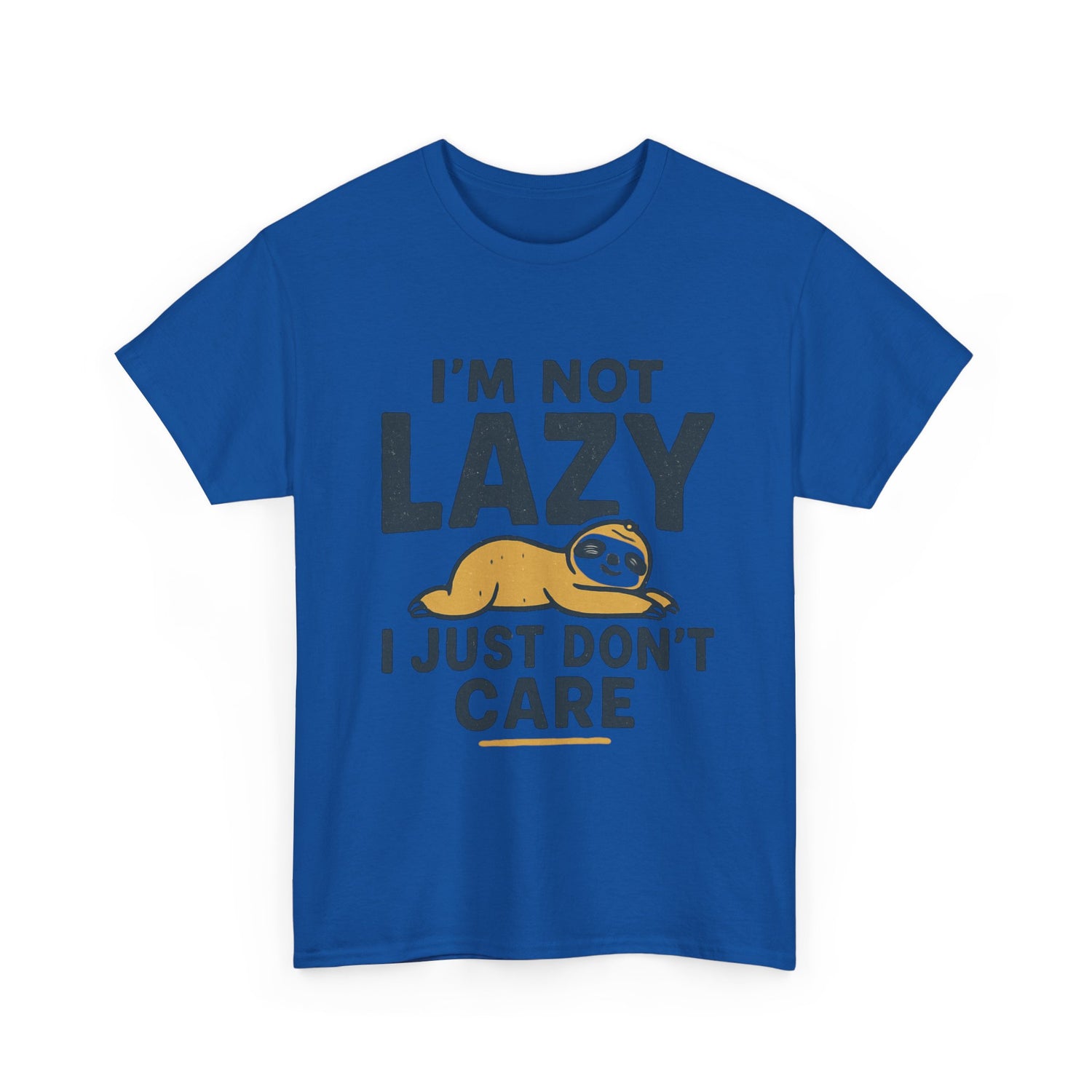 Lazy Sloth Unisex Tee, Funny Graphic T-Shirt, Perfect for Relaxation, Gifts for Friends, Cute Sloth Apparel