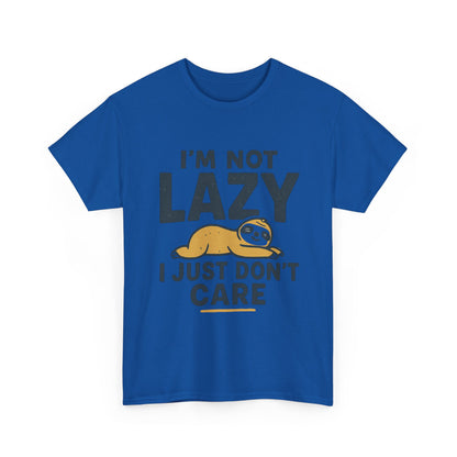 Lazy Sloth Unisex Tee, Funny Graphic T-Shirt, Perfect for Relaxation, Gifts for Friends, Cute Sloth Apparel