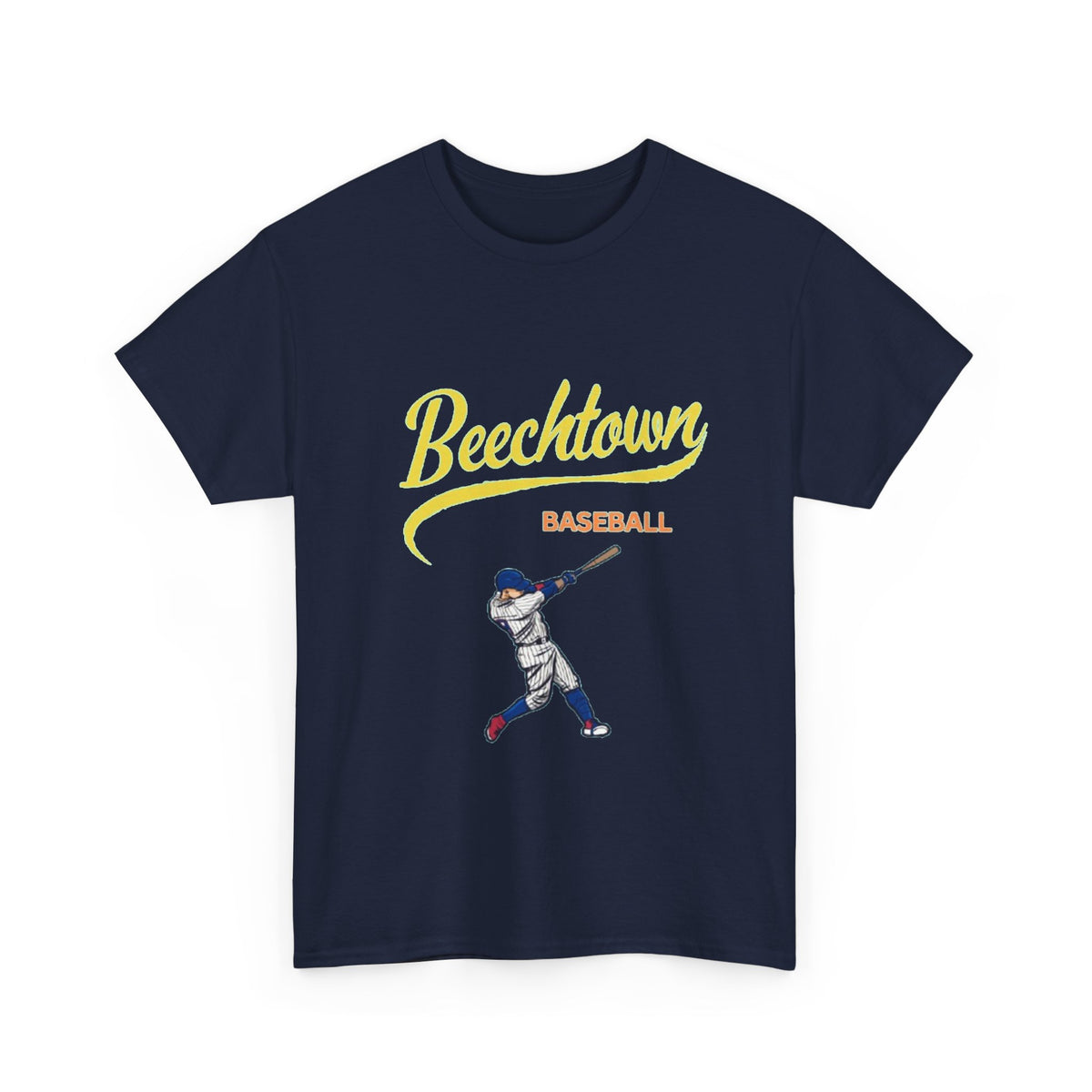 Unisex Heavy Cotton Tee - Beachtown Printed  T-Shirt - Comfortable Casual Wear Tee - Unique Graphic Tee - Gift