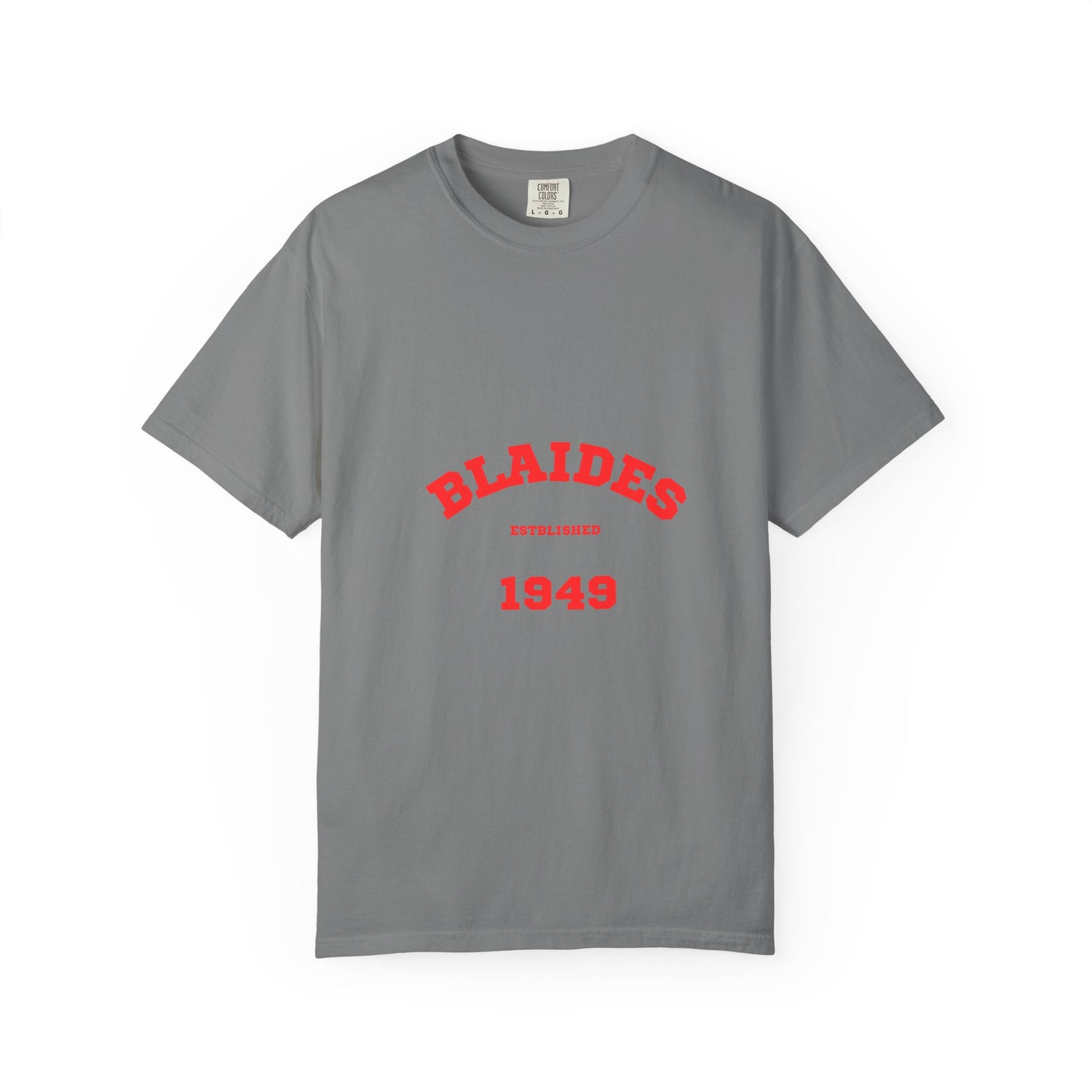 Vintage Blaides Garment-Dyed T-shirt, Casual Wear, Retro Style, Gift for Him/Her, Birthday Celebration, Summer Apparel