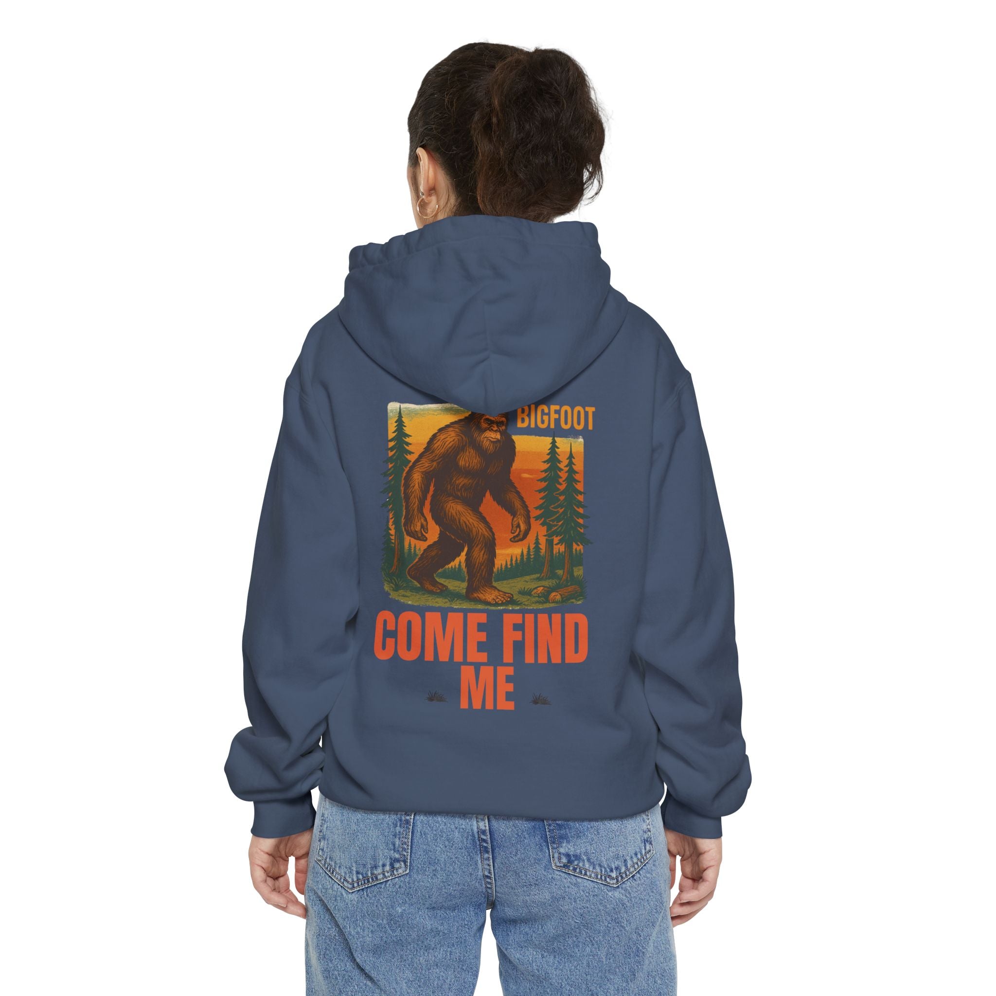 Bigfoot Come Find Me Hoodie | Unisex Garment-Dyed, Fun Wilderness Apparel, Unique Gift for Adventure Lovers, Ideal for Outdoor [...]