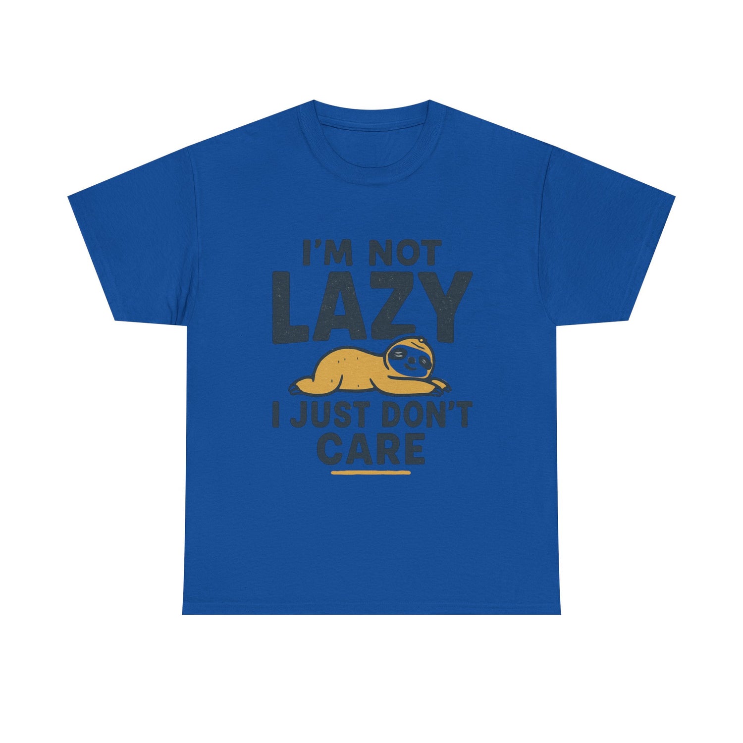 Lazy Sloth Unisex Tee, Funny Graphic T-Shirt, Perfect for Relaxation, Gifts for Friends, Cute Sloth Apparel