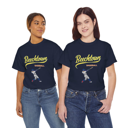 Unisex Heavy Cotton Tee - Beachtown Printed  T-Shirt - Comfortable Casual Wear Tee - Unique Graphic Tee - Gift