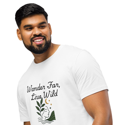 Wander Far, Live Wild T-Shirt - Comfortable Unisex Tee for Nature Lovers