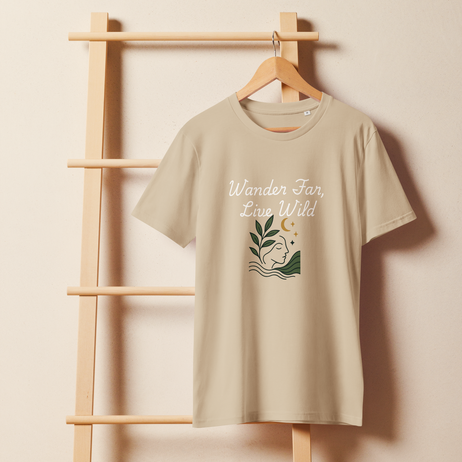 Wander Far, Live Wild T-Shirt - Comfortable Unisex Tee for Nature Lovers