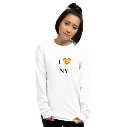 I ❤️ NY Pizza Long Sleeve T-Shirt - Unisex hoodie with printed logo