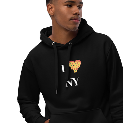 I ❤️ Pizza NY Hoodie - Cozy Fleece Sweatshirt for Food Lovers