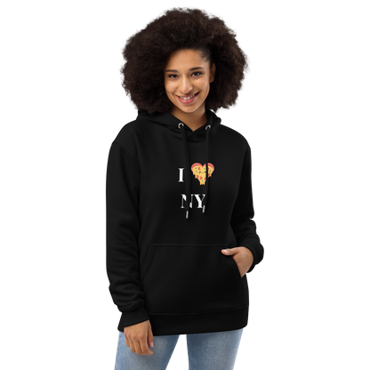 I ❤️ Pizza NY Hoodie - Cozy Fleece Sweatshirt for Food Lovers