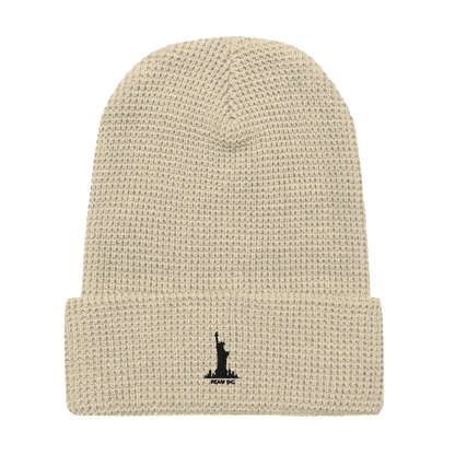 Classic Cuffed Beanie with Statue of Liberty Embroidery - Perfect Winter Accessory
