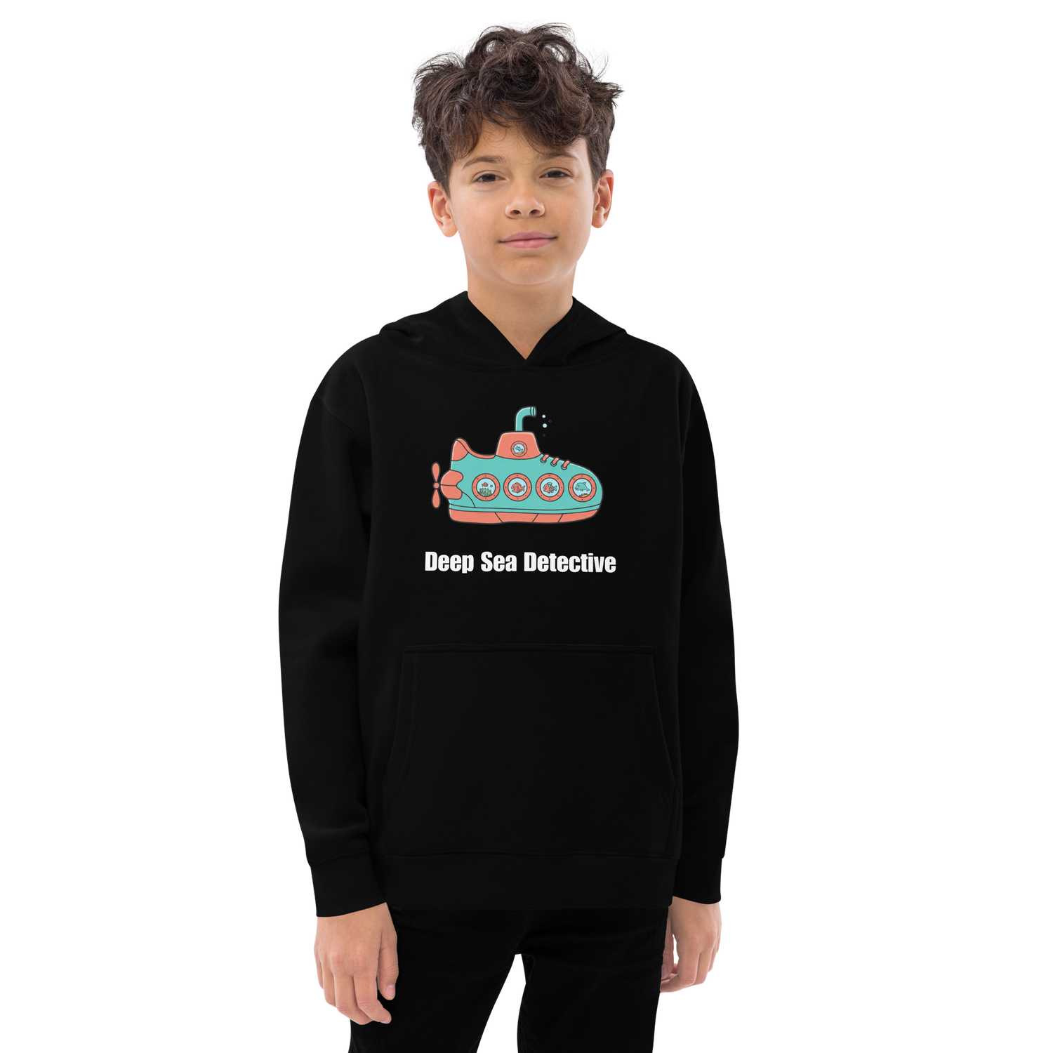 Deep Sea Detective Youth Hoodie - Fun &amp; Cozy Sweater for Young Explorers