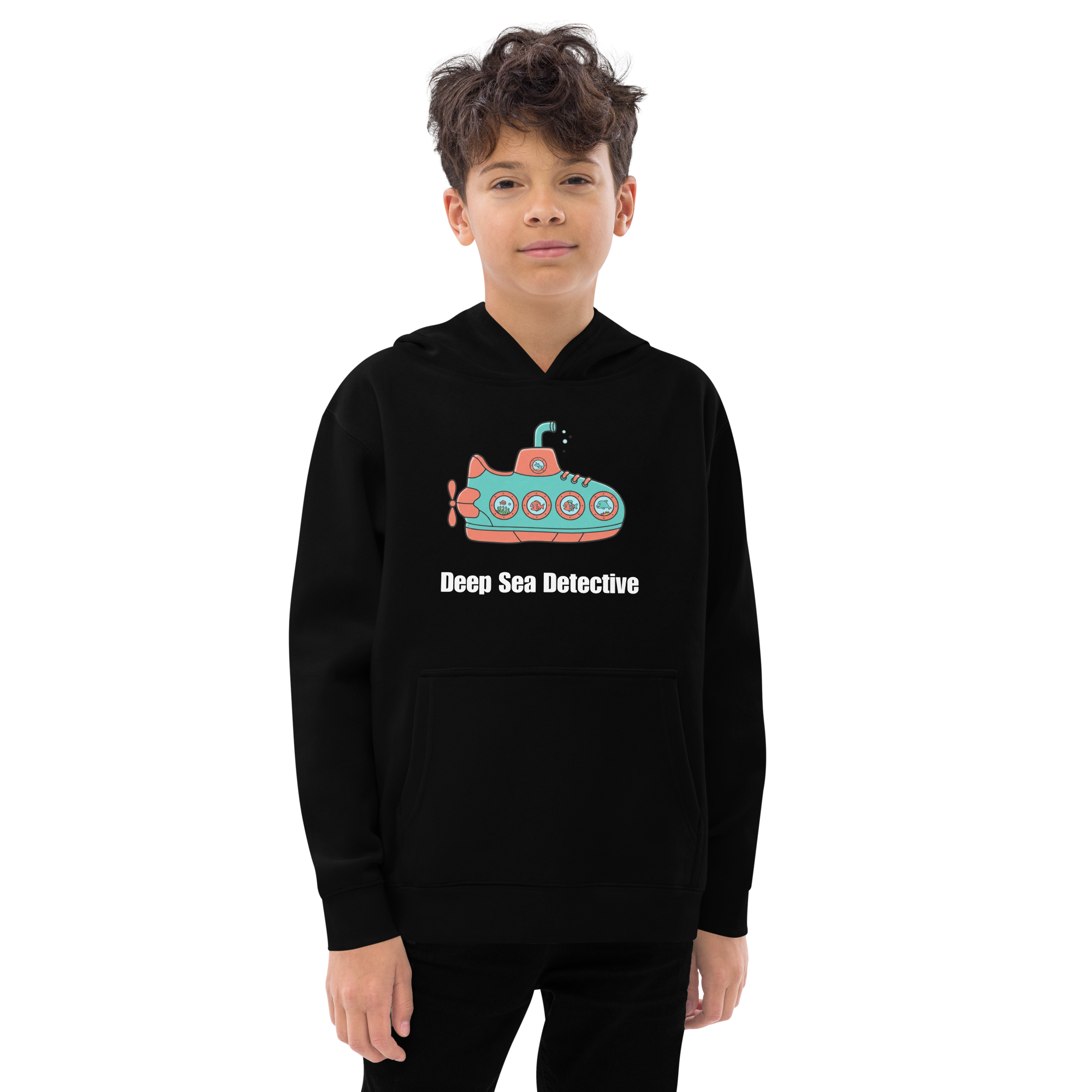 Deep Sea Detective Youth Hoodie - Fun &amp; Cozy Sweater for Young Explorers