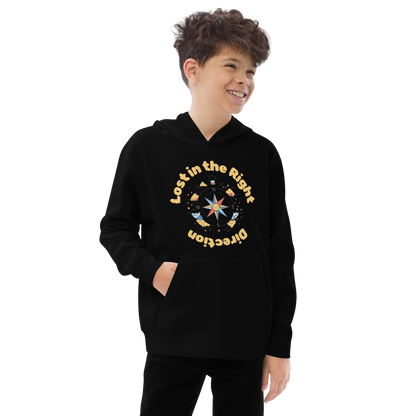 Lost in the Right Direction Youth Hoodie - Adventure &amp; Exploration Theme