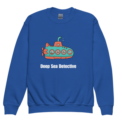 Kids Deep Sea Detective Sweatshirt - Fun Submarine Design for Adventure Lovers