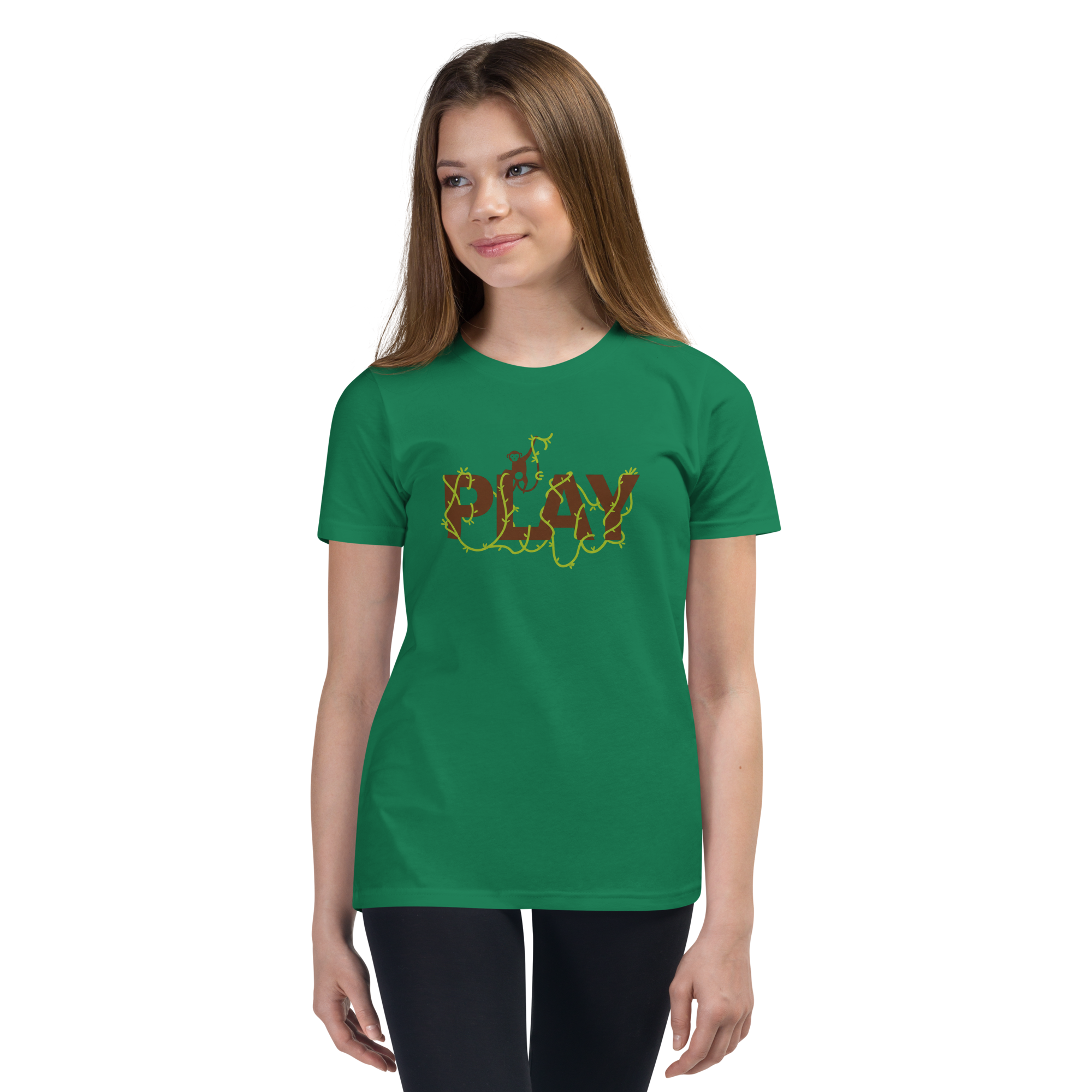 Playful Youth Short Sleeve Tee - Fun Nature-Inspired Design