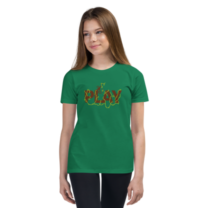 Playful Youth Short Sleeve Tee - Fun Nature-Inspired Design