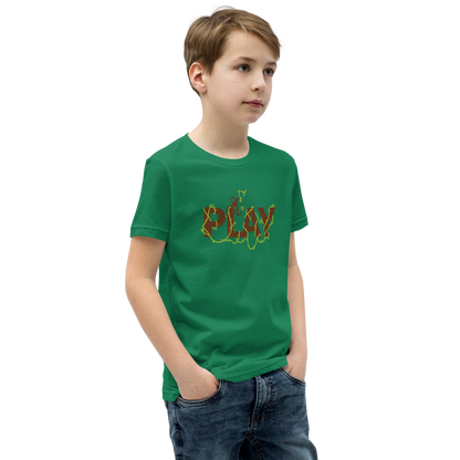 Playful Youth Short Sleeve Tee - Fun Nature-Inspired Design