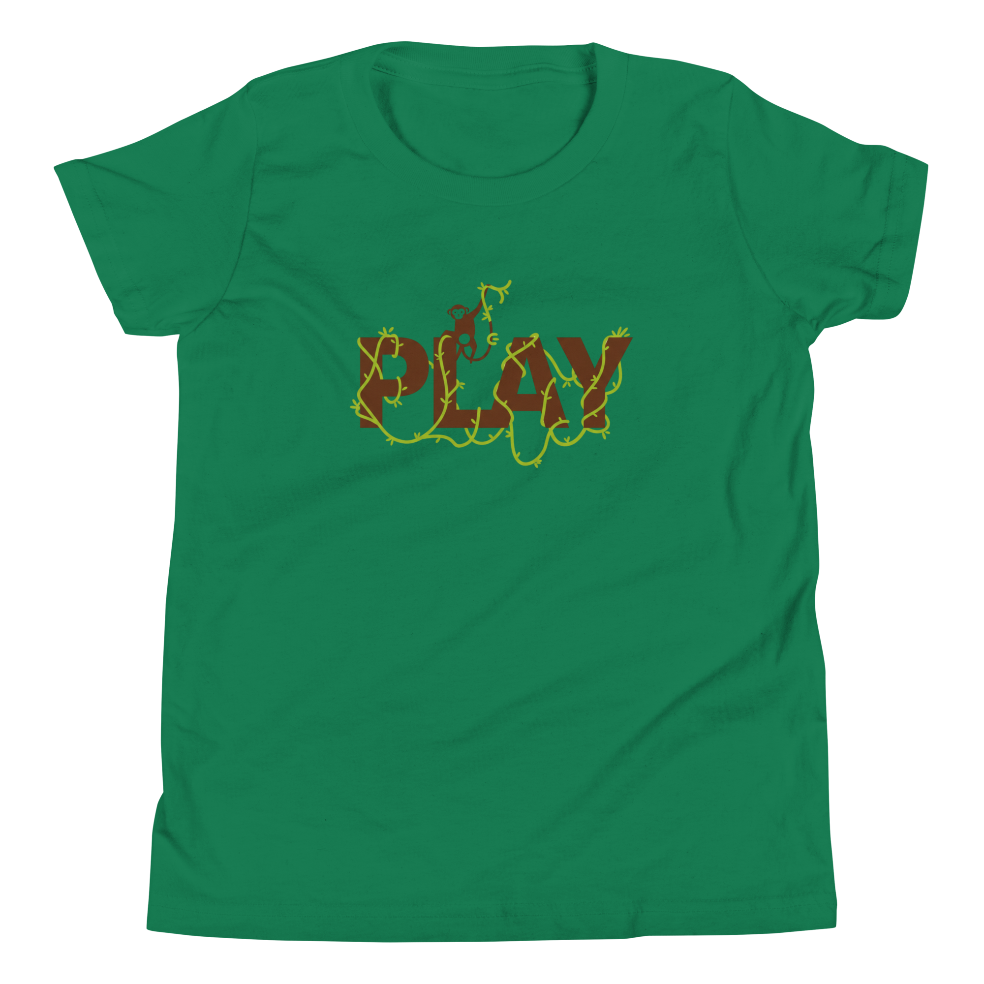 Playful Youth Short Sleeve Tee - Fun Nature-Inspired Design