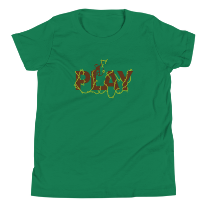 Playful Youth Short Sleeve Tee - Fun Nature-Inspired Design