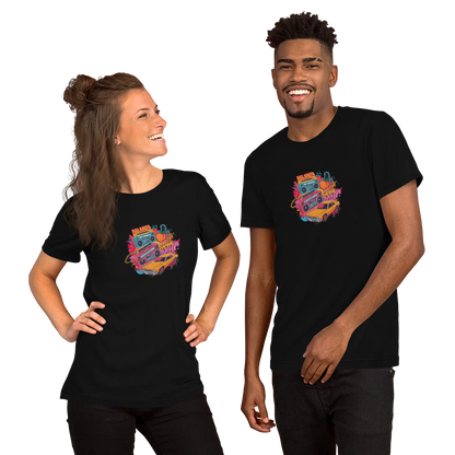Retro Vibe Unisex Softstyle T-Shirt, Cool Graphic Tee, Perfect Gift for Music Lovers, Nostalgic Apparel, Summer Fashion, Streetwear