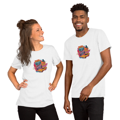 Retro Vibe Unisex Softstyle T-Shirt, Cool Graphic Tee, Perfect Gift for Music Lovers, Nostalgic Apparel, Summer Fashion, Streetwear