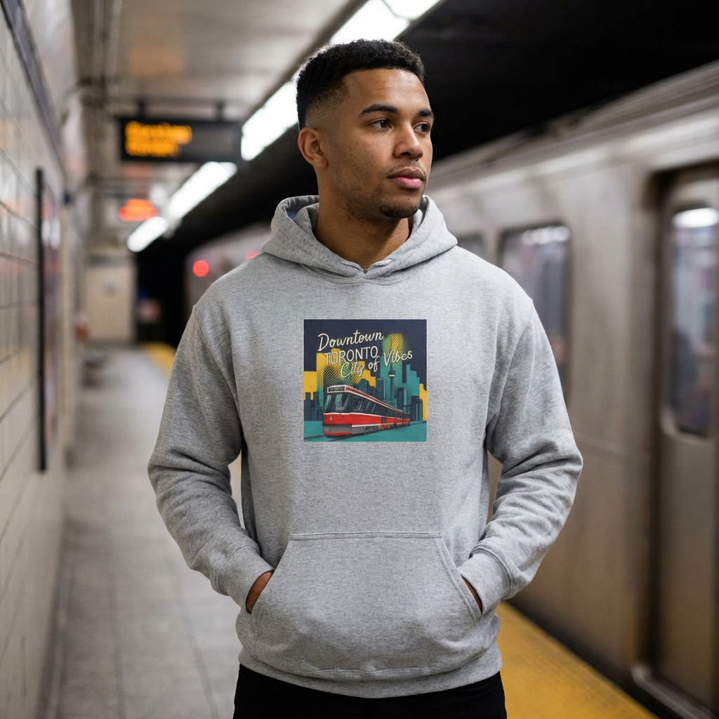 Downtown Toronto Vibes Hoodie, Cozy Sweatshirt for City Lovers, Urban [...]