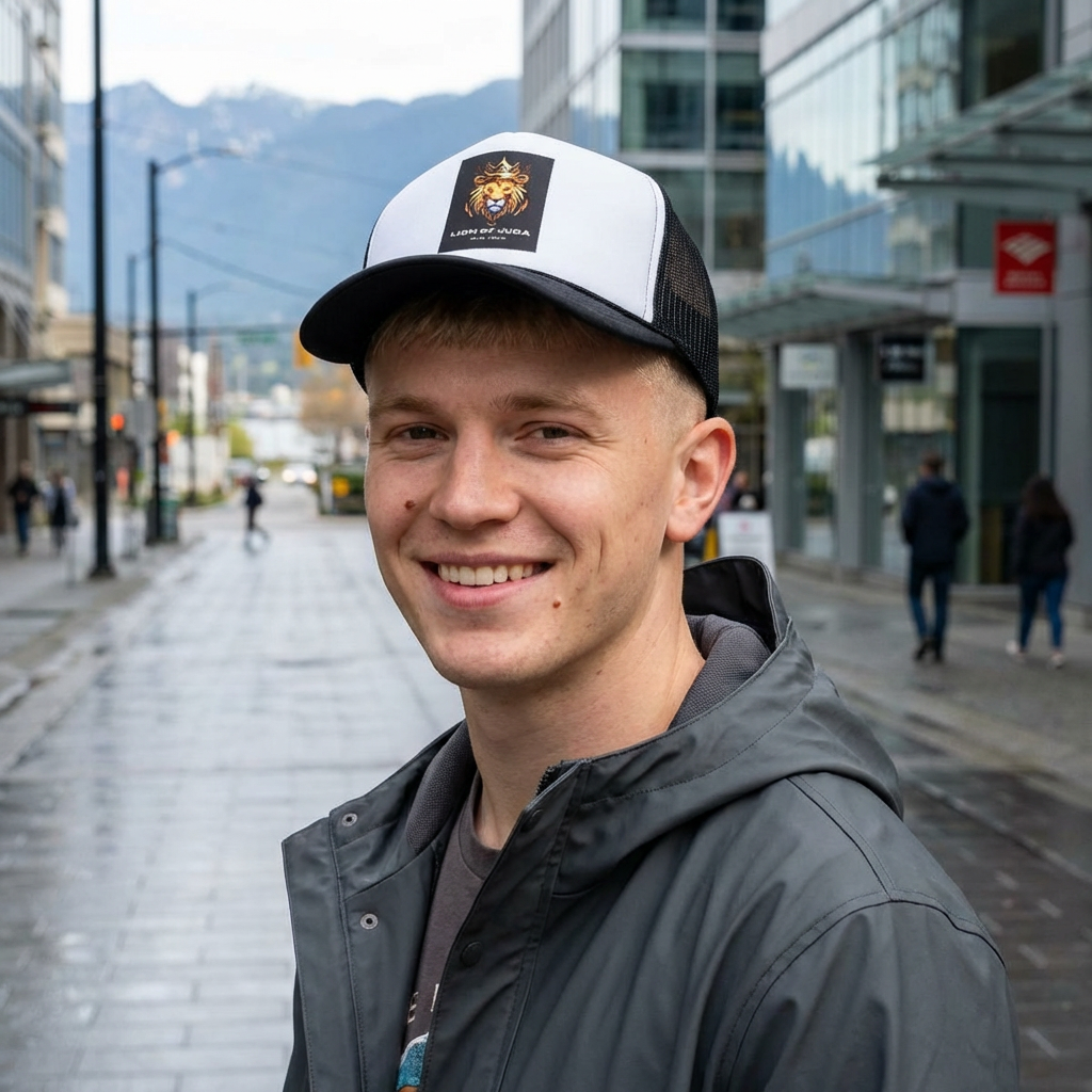 Lion of Judah Trucker Cap, Faith-Based Snapback Hat, Christian Gift, Casual Style, Outdoor Adventure, King Jesus Apparel