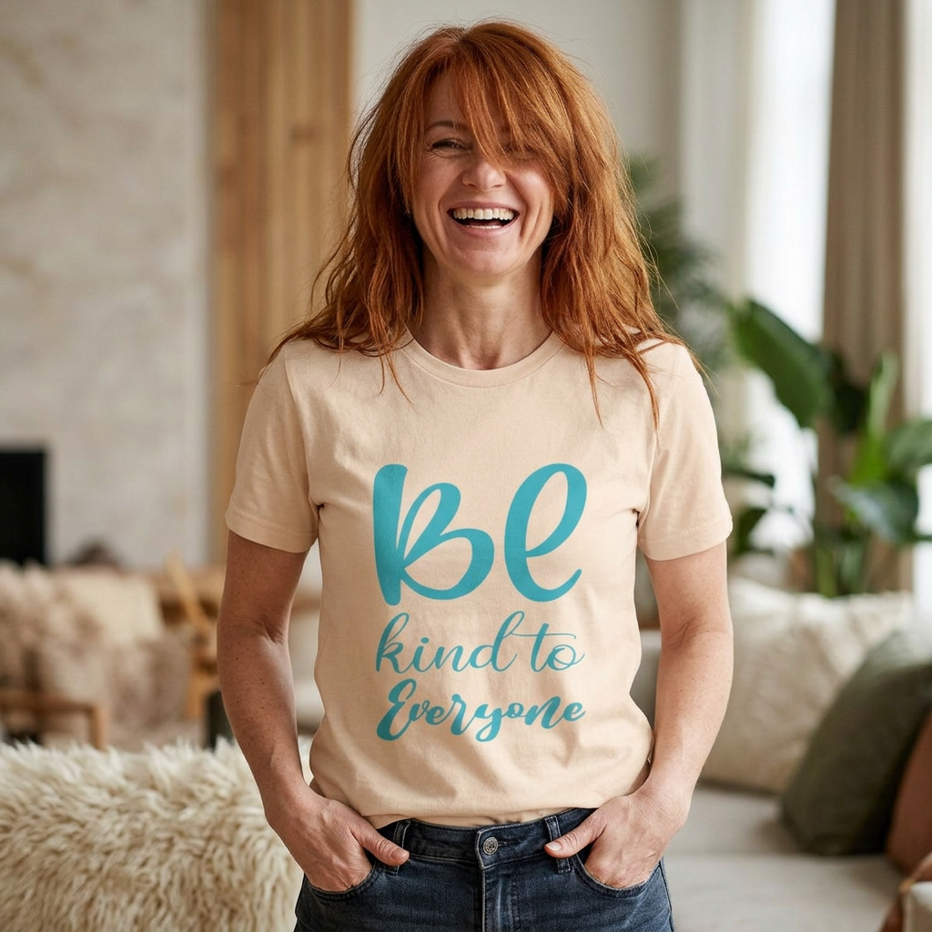Unisex Graphic Tee - Eco-Friendly Unisex Jersey T-Shirt - Comfortable Casual Wear Tee - Be Kind to Everyone Printed Tee - Gift