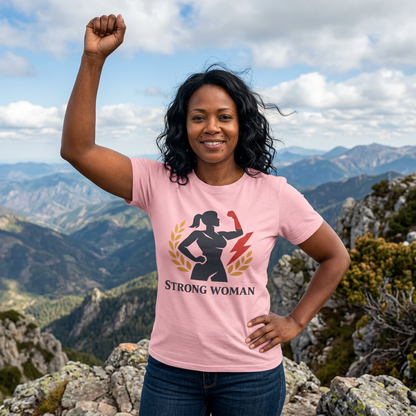 Unisex Graphic Tee - Eco-Friendly Unisex Jersey T-Shirt - Comfortable Casual Wear Tee - Strong Woman Printed Tee - Gift