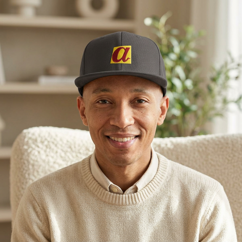 Casual Flat Bill Snapback Hat — Unisex Everyday Cap, Gift for Friends
