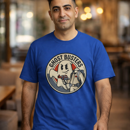 Ghost Busters Retro Logo Tee — Vintage Cartoon Ghost T-Shirt