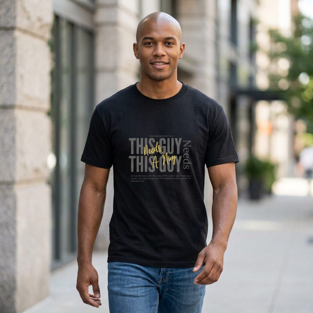 "This Guy Needs" Graphic Tee — Funny Men&