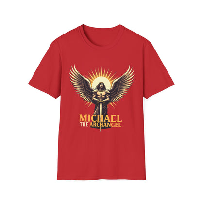 Archangel Michael Unisex Softstyle T-Shirt - Inspirational Divine Design