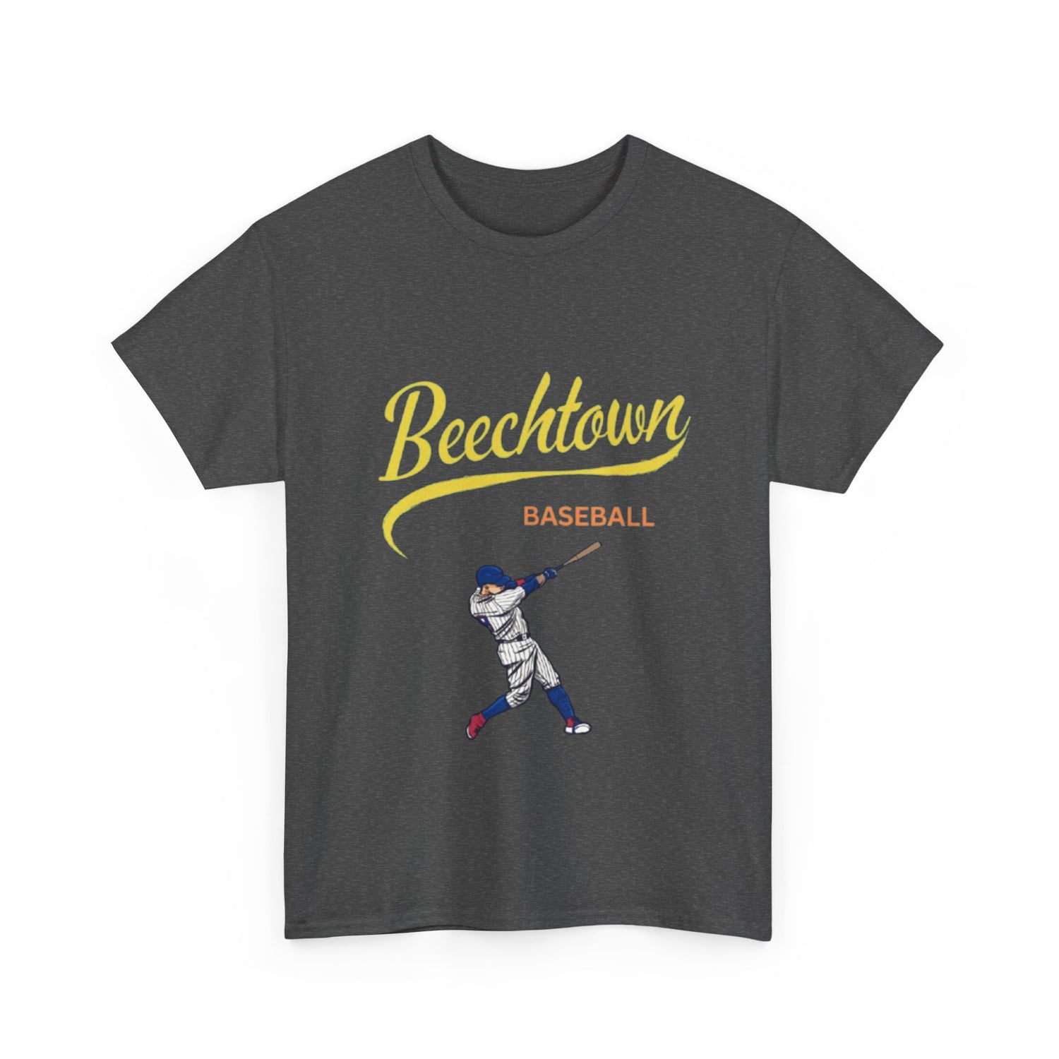 Unisex Heavy Cotton Tee - Beachtown Printed  T-Shirt - Comfortable Casual Wear Tee - Unique Graphic Tee - Gift