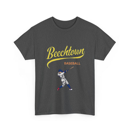 Unisex Heavy Cotton Tee - Beachtown Printed  T-Shirt - Comfortable Casual Wear Tee - Unique Graphic Tee - Gift