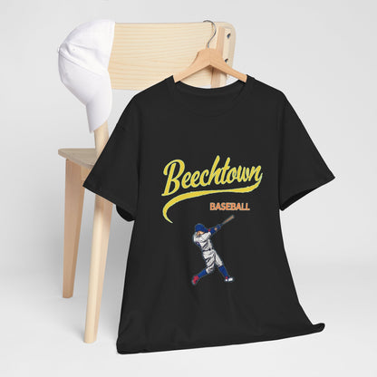 Unisex Heavy Cotton Tee - Beachtown Printed  T-Shirt - Comfortable Casual Wear Tee - Unique Graphic Tee - Gift