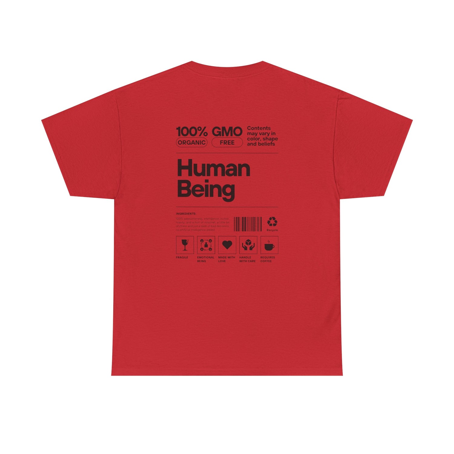 Human Being T-Shirt — 100% Organic Style Graphic Tee