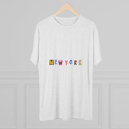 New York Graphic Unisex Tri-Blend Tee - Casual City Vibe
