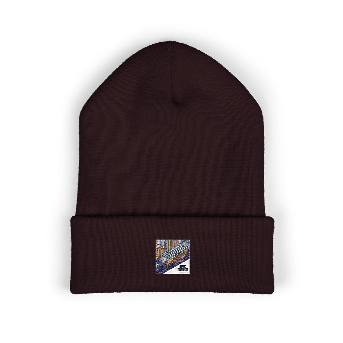 Cozy Embroidered Cuffed Beanie - Winter Warmth &amp; Style