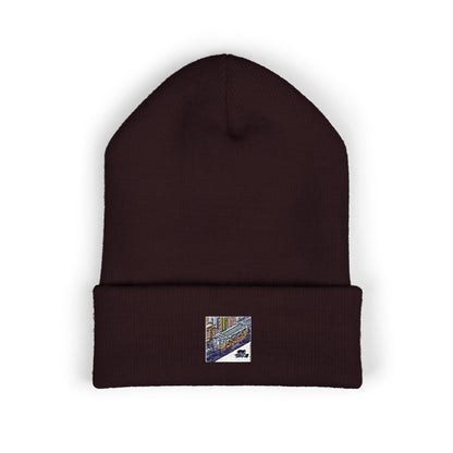 Cozy Embroidered Cuffed Beanie - Winter Warmth &amp; Style