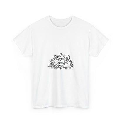 Motivational Unisex Heavy Cotton Tee - "I Can Do All Things"