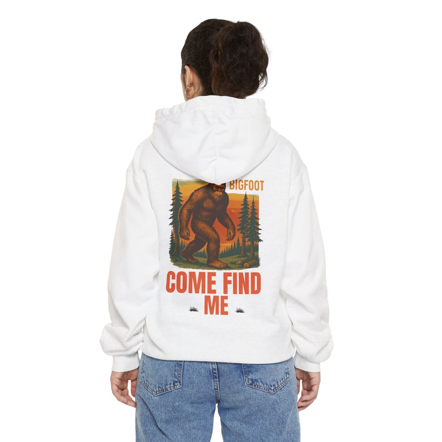 Bigfoot Come Find Me Hoodie | Unisex Garment-Dyed, Fun Wilderness Apparel, Unique Gift for Adventure Lovers, Ideal for Outdoor [...]