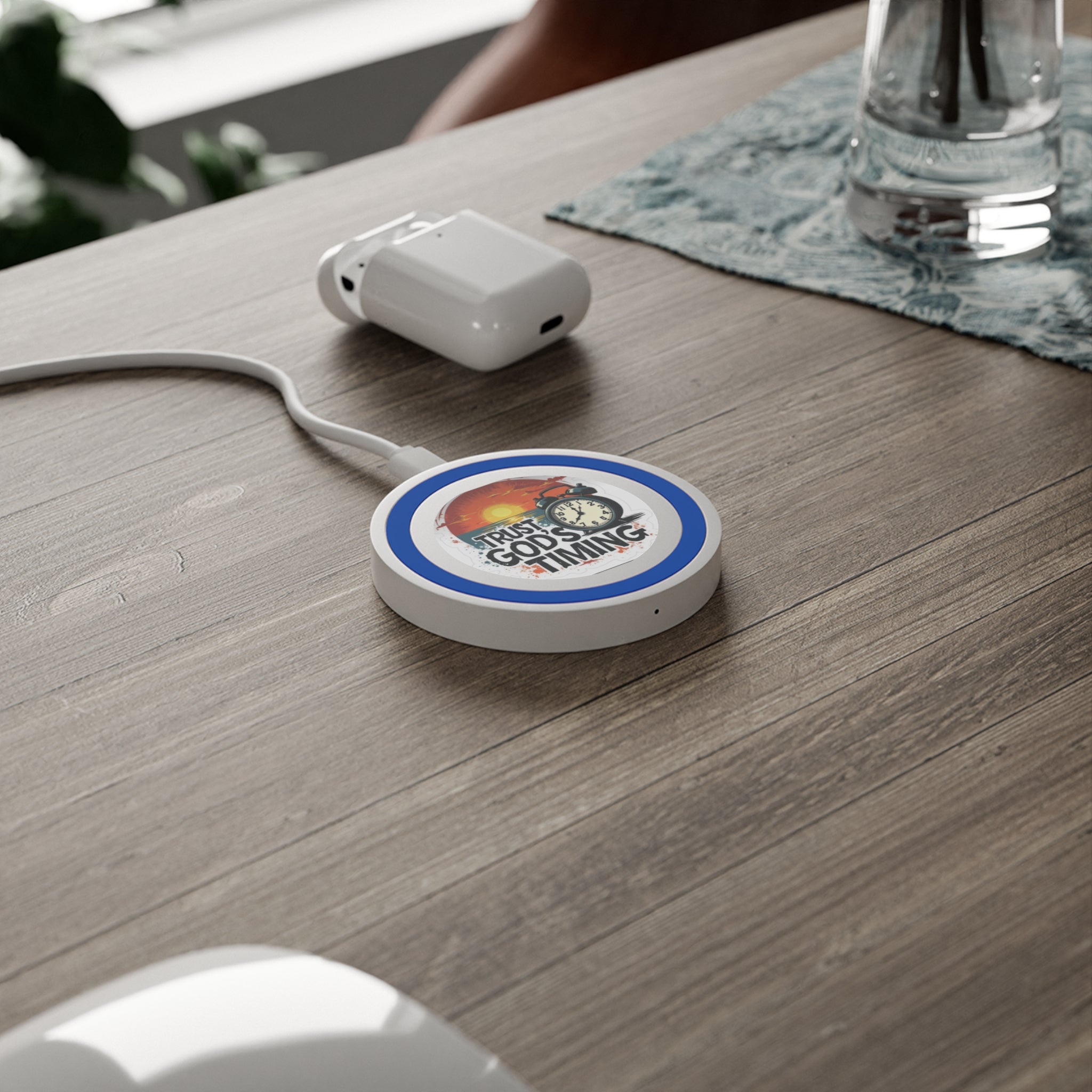 Wireless Charging Pad — "Trust God&