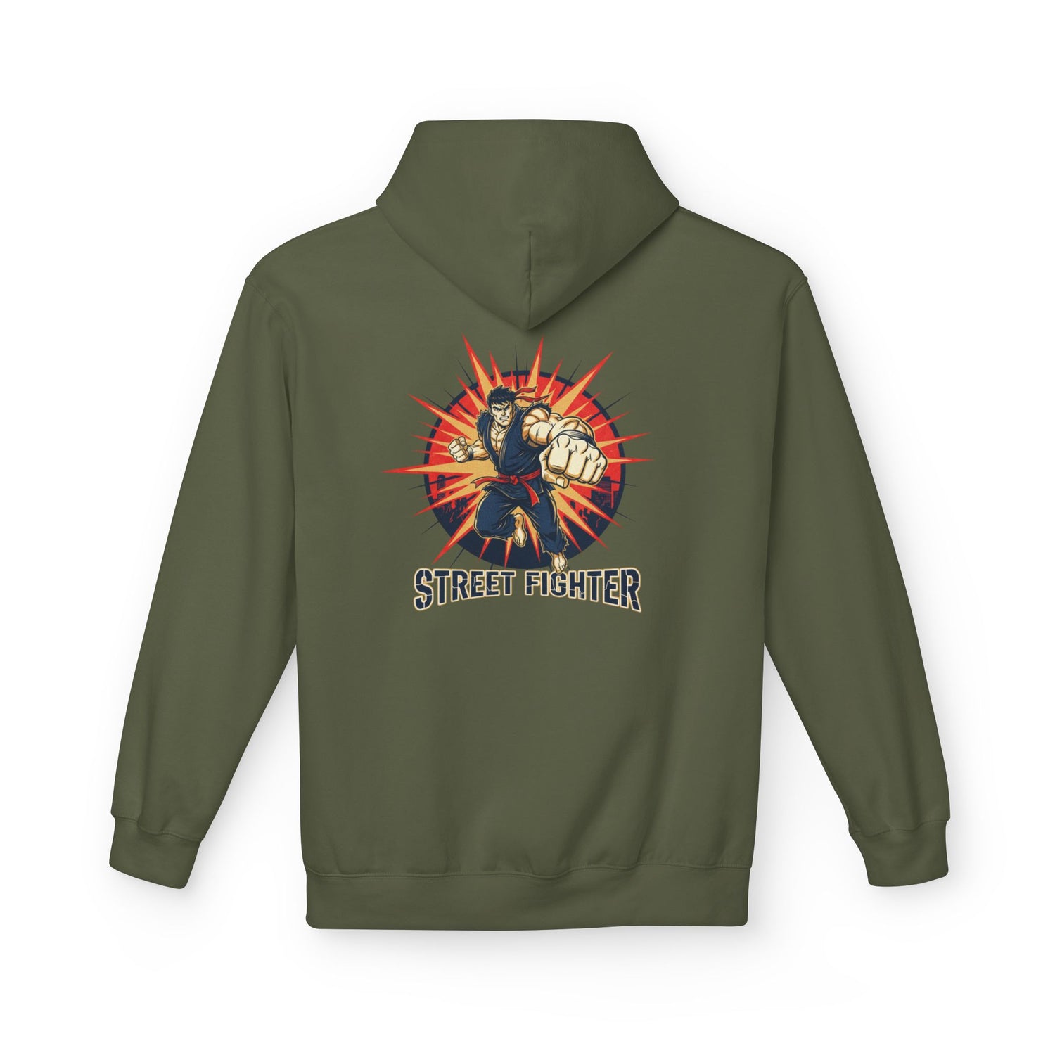 Street Fighter Fist Hoodie | Retro Arcade Fighter Design