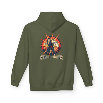 Street Fighter Fist Hoodie | Retro Arcade Fighter Design